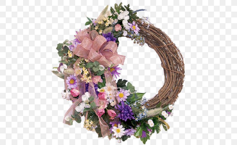 Floral Design Flower Bouquet Cut Flowers Wreath, PNG, 500x500px, Floral Design, Artificial Flower, Cut Flowers, Decor, Floristry Download Free