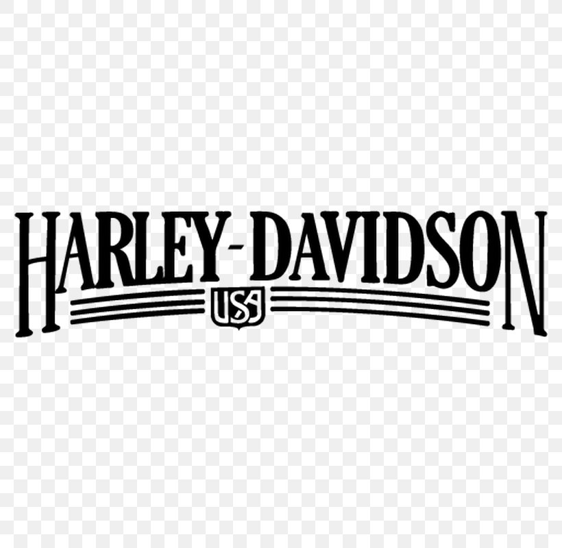 Harley-Davidson Motorcycle Logo Decal Sticker, PNG, 800x800px, Harleydavidson, Area, Black, Black And White, Brand Download Free
