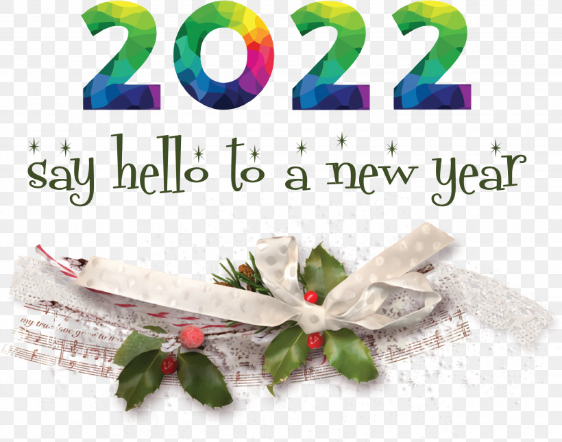 2022 Happy New Year 2022 New Year 2022, PNG, 3000x2360px, Gift, Bauble, Christmas Day, Christmas Gift, Cut Flowers Download Free