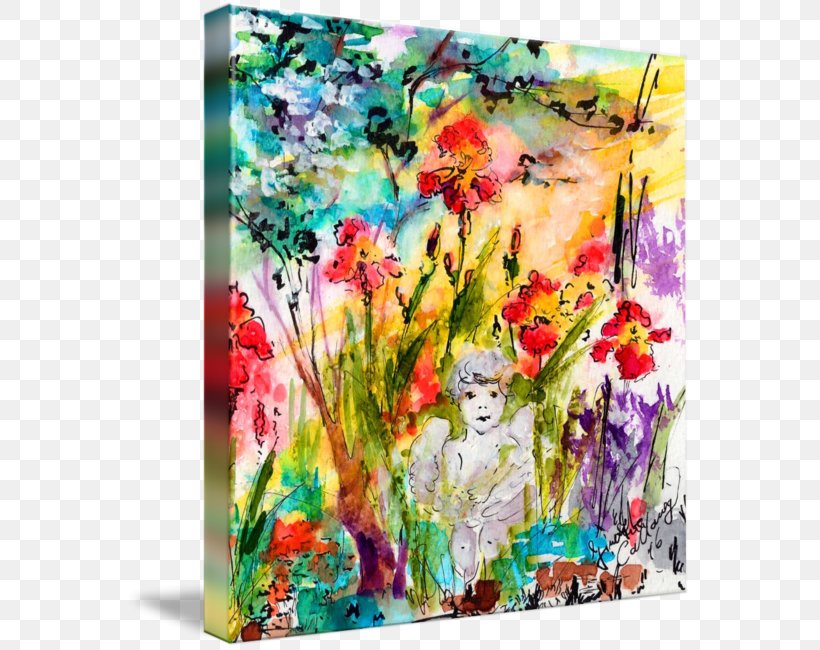 Floral Design Watercolor Painting Modern Art, PNG, 566x650px, Floral Design, Acrylic Paint, Acrylic Resin, Art, Artwork Download Free