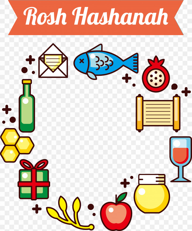Rosh Hashanah, PNG, 6434x7747px, Rosh Hashanah, Cartoon, Chemical Element, Drawing, Royaltyfree Download Free