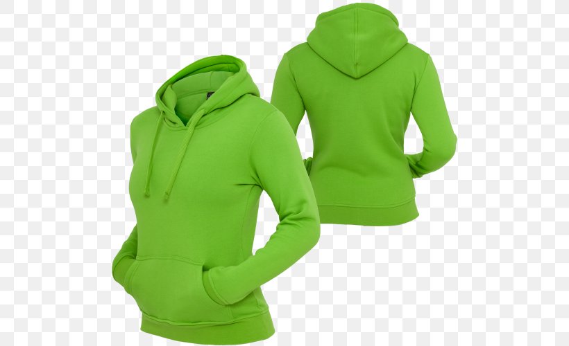 Hoodie T-shirt Bluza, PNG, 500x500px, Hoodie, Active Shirt, Bluza, Green, Hood Download Free