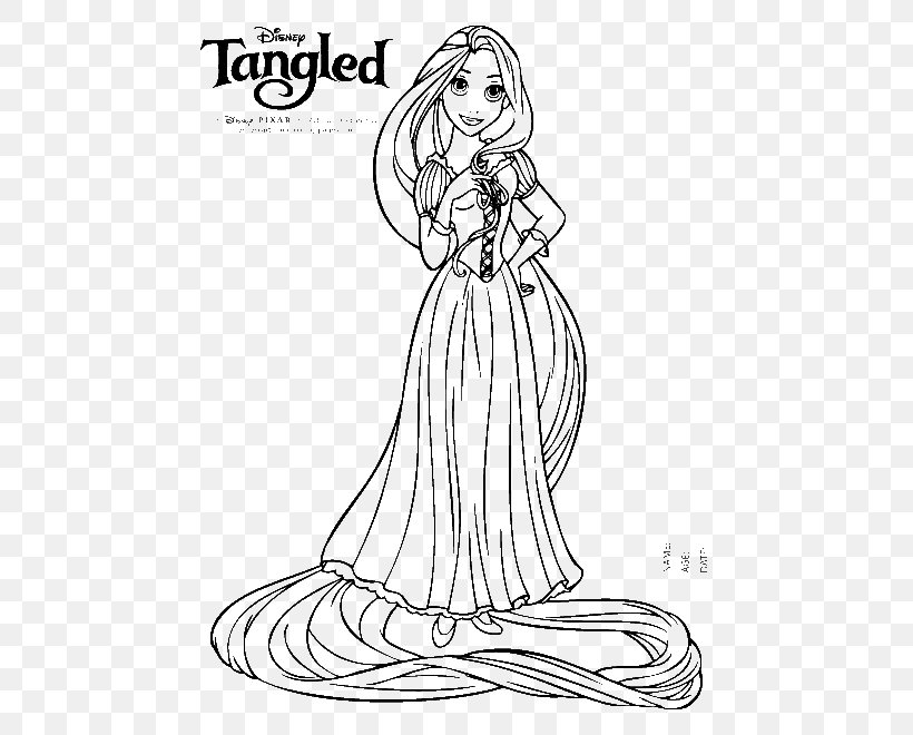 Download Rapunzel Coloring Book Disney Princess Tangled Fairy Tale ...