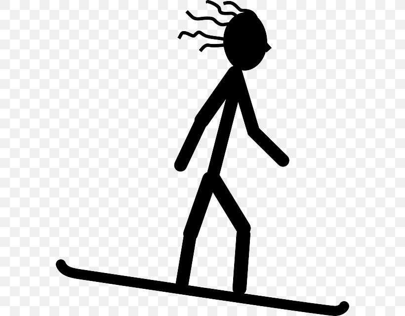Snowboarding Skiing Clip Art, PNG, 594x640px, Snowboarding, Area, Artwork, Black, Black And White Download Free