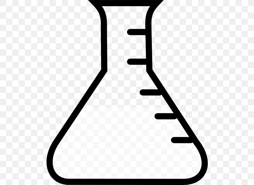 Beaker Laboratory Flasks Science Clip Art, PNG, 522x598px, Beaker, Area, Black, Black And White, Chemistry Download Free