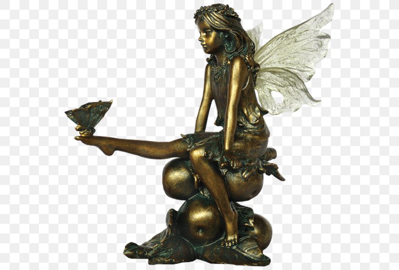 Bronze Sculpture Figurine Statue Fairy, PNG, 555x555px, Bronze Sculpture, Bronze, Cicely Mary Barker, Classical Sculpture, Collectable Download Free
