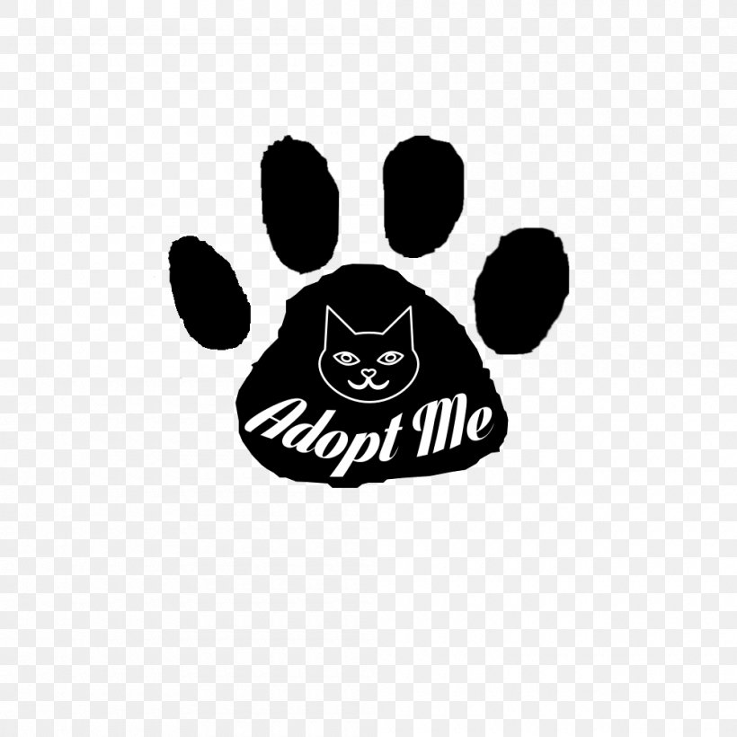 Cat Logo Paw Hat, PNG, 1000x1000px, Cat, Black, Black And White, Black M, Crochet Download Free