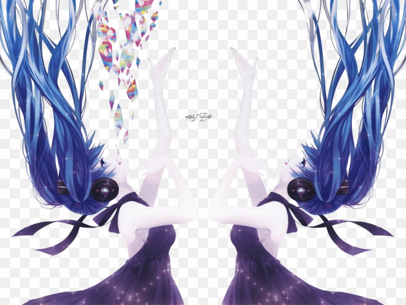 Hatsune Miku Art Graphic Design, PNG, 1024x768px, Watercolor, Cartoon, Flower, Frame, Heart Download Free