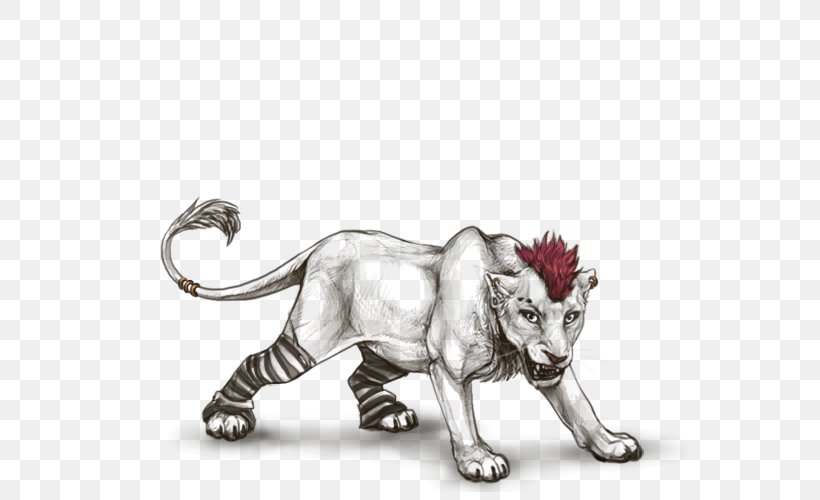 Lion Tiger Cat Drawing Terrestrial Animal, PNG, 640x500px, Lion, Animal, Big Cats, Carnivoran, Cat Download Free