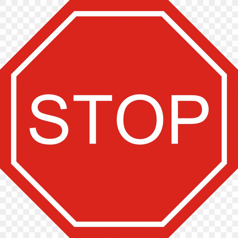 Stop Sign Traffic Sign Warning Sign Clip Art, PNG, 2400x2400px, Stop Sign, Area, Brand, Logo, Number Download Free