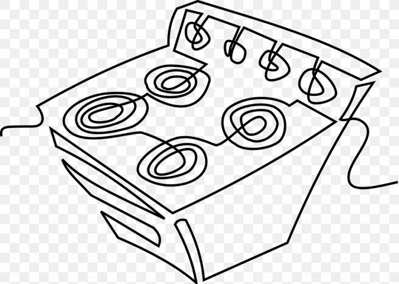 Cooking Ranges Kitchen Drawing Clip Art, PNG, 960x684px, Cooking Ranges, Area, Black And White, Drawing, Gas Stove Download Free