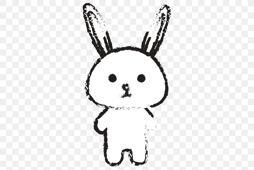 Domestic Rabbit Vector Graphics Illustration Drawing, PNG, 550x550px, Domestic Rabbit, Animal Figure, Art, Blackandwhite, Cartoon Download Free