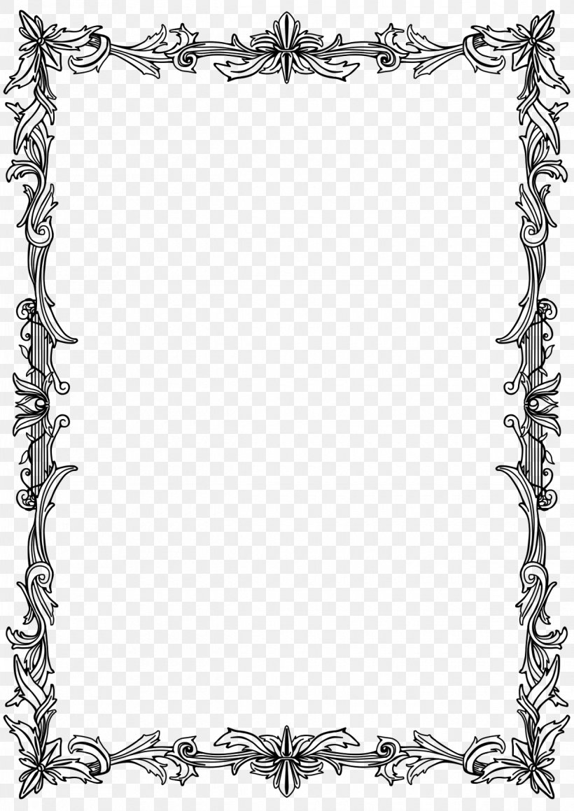 Picture Frames Drawing Parchment Film Frame Line Art, PNG, 1240x1753px, Picture Frames, Area, Black And White, Body Jewelry, Border Download Free