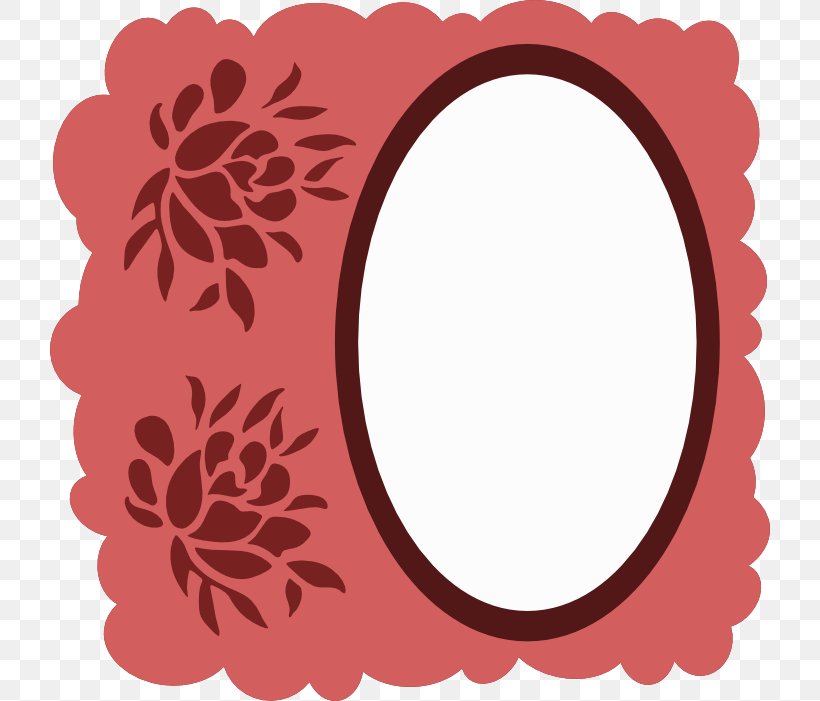 Picture Frames Pink M Pattern, PNG, 720x701px, Picture Frames, Flower, Oval, Petal, Picture Frame Download Free