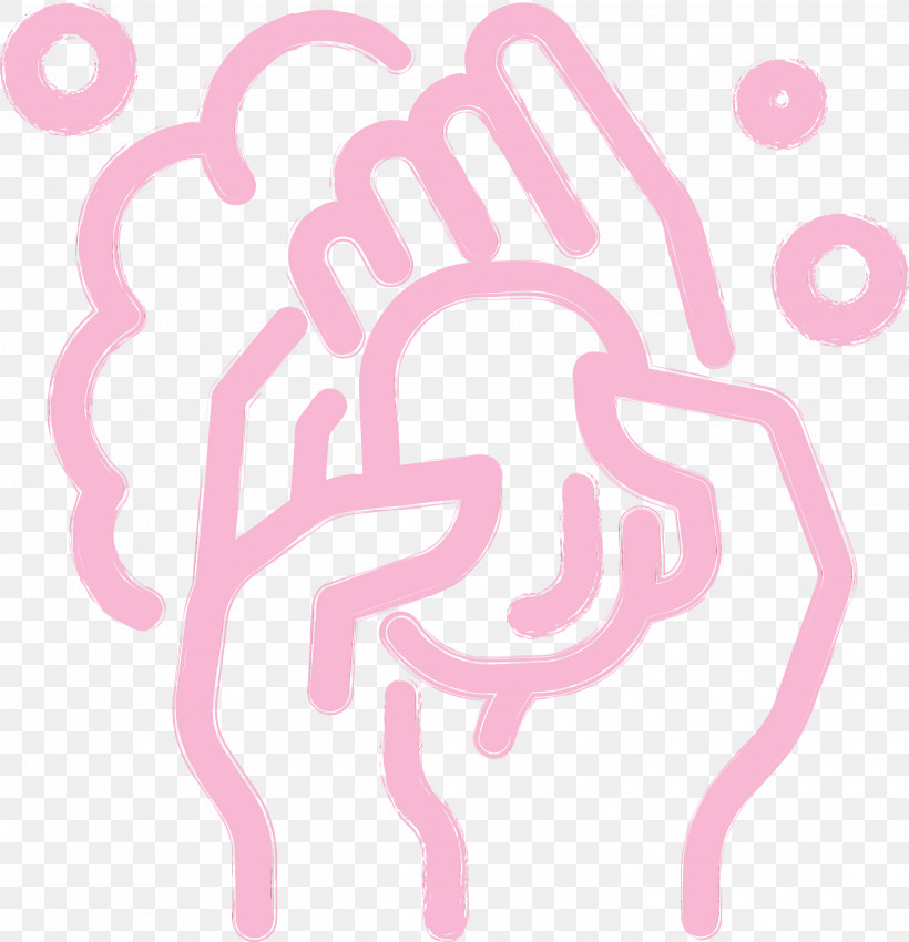 Pink Font, PNG, 2893x3000px, Corona Virus Disease, Cleaning Hand, Paint, Pink, Washing Hand Download Free