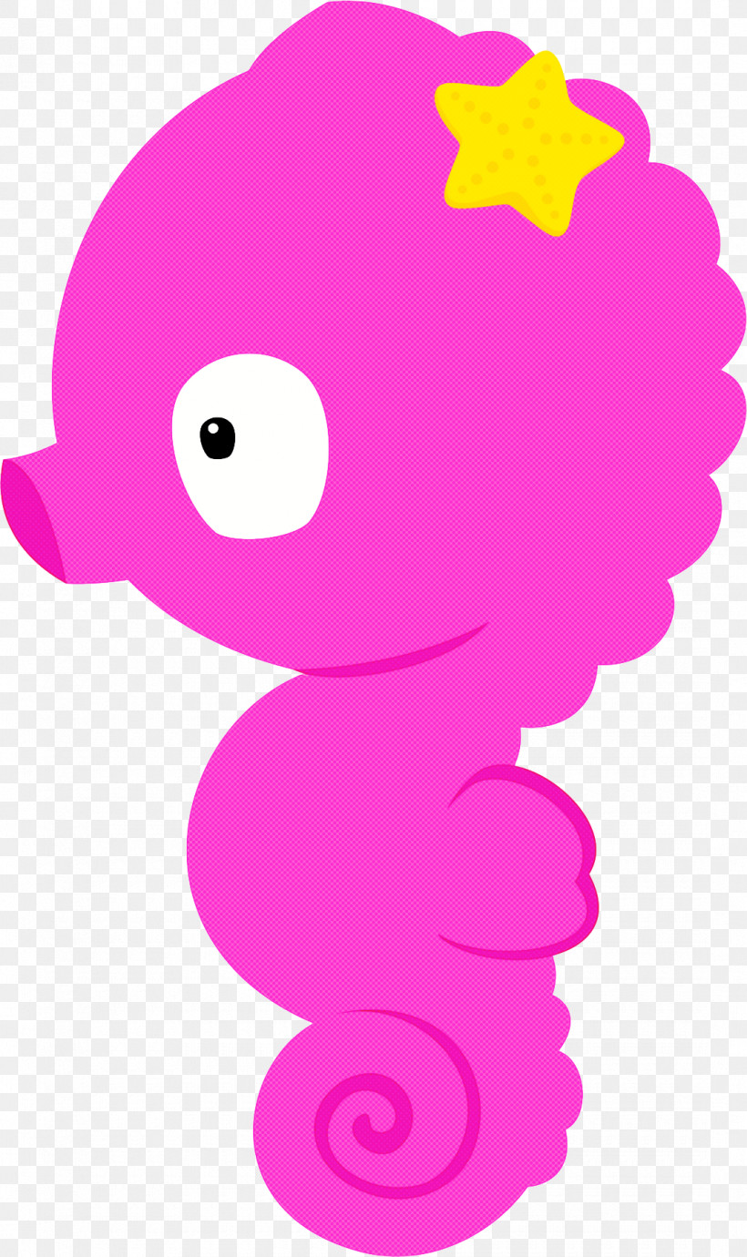 Seahorse Pink Cartoon Water Bird Magenta, PNG, 1080x1818px, Seahorse, Bird, Cartoon, Fish, Magenta Download Free