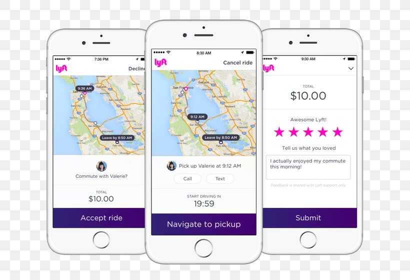 Smartphone Lyft Carpool Zimride, PNG, 738x559px, Smartphone, Area, Brand, Carpool, Communication Device Download Free