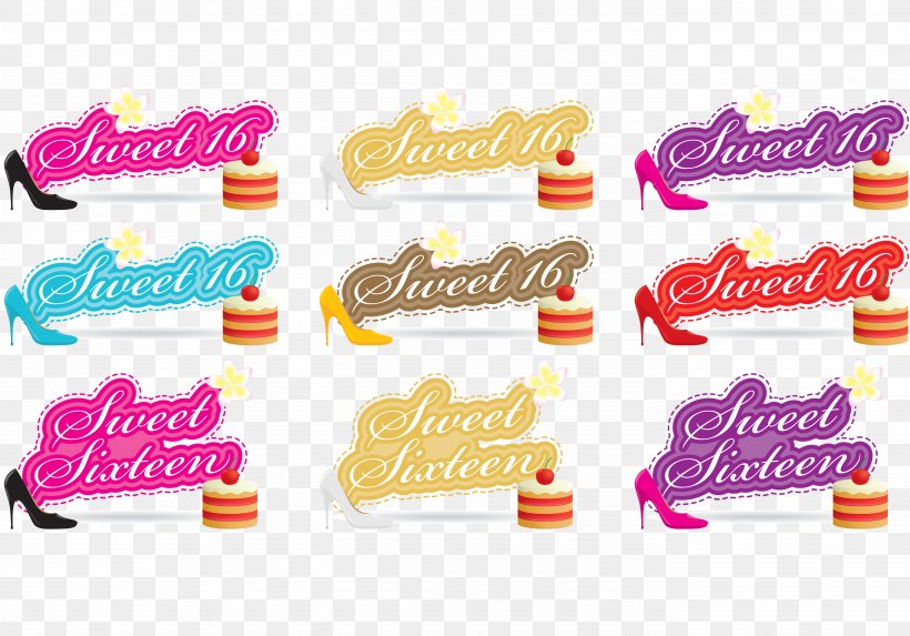 Euclidean Vector, PNG, 5534x3869px, Sweet Sixteen, Birthday, Brand, Logo, Magenta Download Free