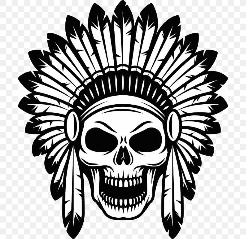 Indigenous Peoples Of The Americas Native Americans In The United States War Bonnet, PNG, 700x795px, Indigenous Peoples Of The Americas, Autocad Dxf, Black And White, Bone, Head Download Free