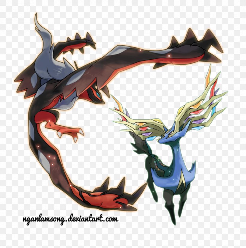 Pokémon X And Y Xerneas And Yveltal The Pokémon Company, PNG, 890x898px, Xerneas And Yveltal, Antler, Art, Deviantart, Dragon Download Free
