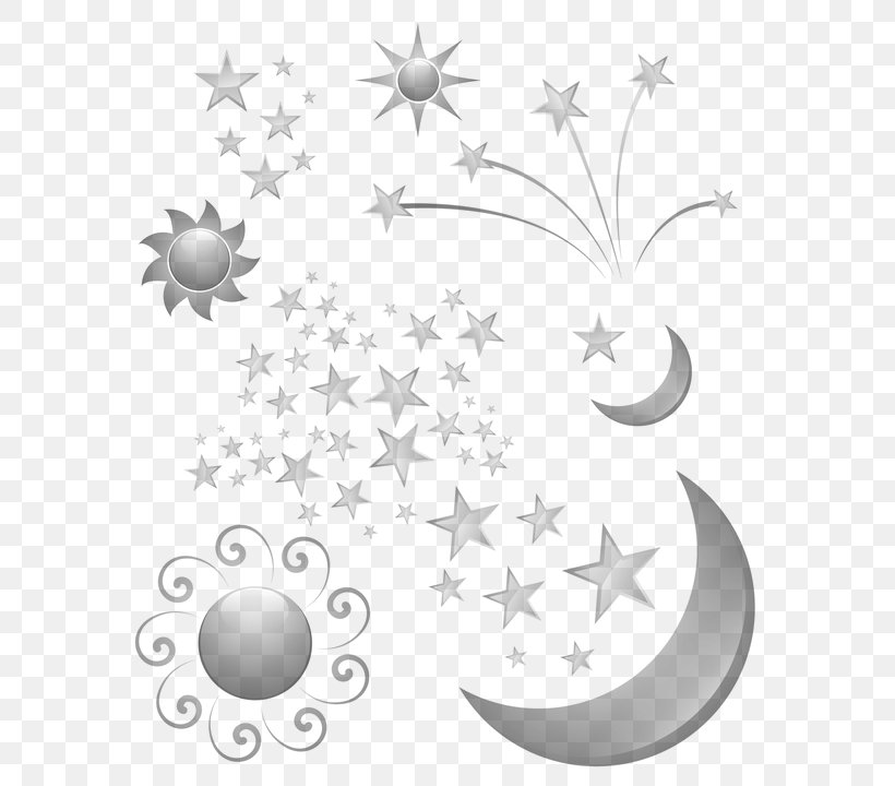 Star Moon Clip Art, PNG, 612x720px, Star, Black And White, Body Jewelry, Branch, Diagram Download Free