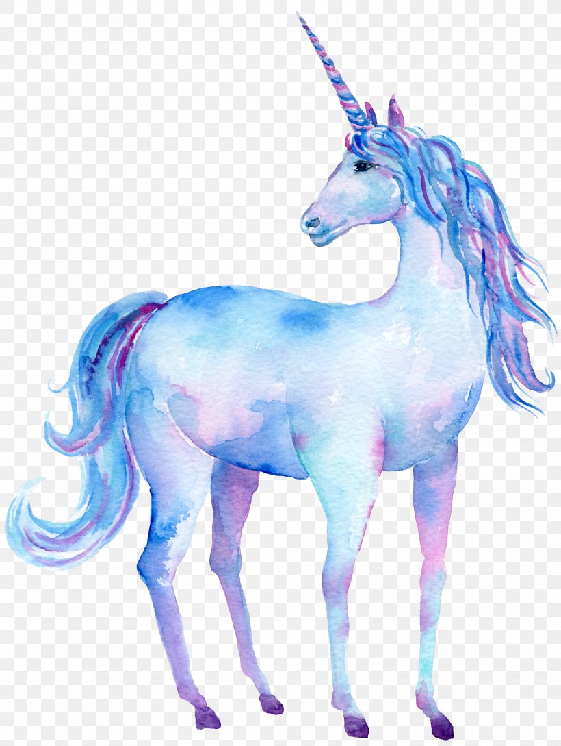 Watercolor Painting Unicorn Art Clip Art, PNG, 2125x2823px, Watercolor Painting, Animal Figure, Art, Canvas, Fictional Character Download Free