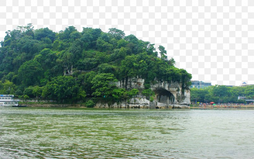 Yangshuo County Elephant Trunk Hill Jingjiang Princes Palace Li River U666eu8ce2u5854, PNG, 1024x641px, Yangshuo County, Bank, Bayou, Cloud, Elephant Download Free