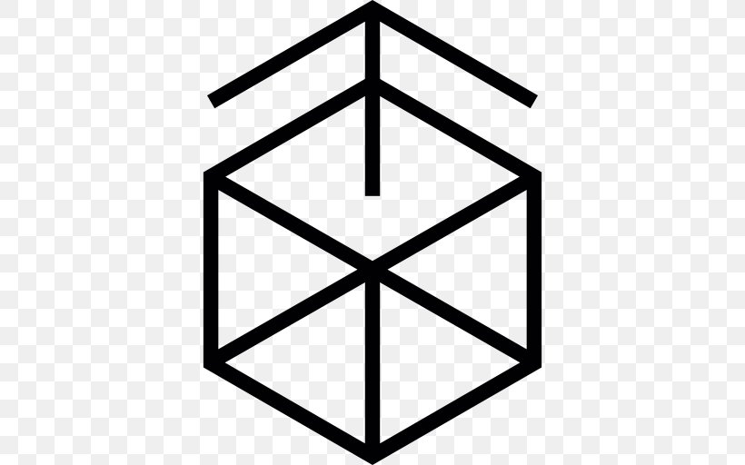 Cube Hexagon Geometry, PNG, 512x512px, Cube, Area, Black And White, Geometry, Hexagon Download Free
