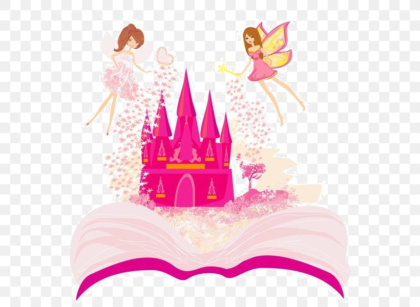 Fairy Tale Magic Castle Illustration, PNG, 570x600px, Fairy, Birthday Cake, Book, Cake, Cake Decorating Download Free