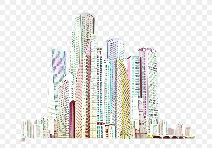 Tower Block Skyscraper Human Settlement Metropolitan Area City, PNG, 1731x1212px, Cartoon, Architecture, Building, City, Commercial Building Download Free