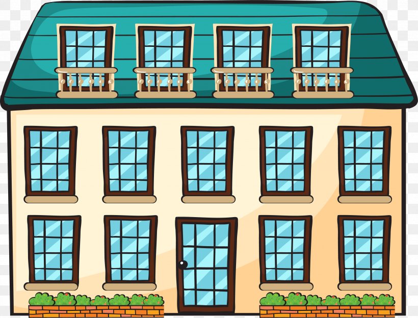Vector Graphics Stock Illustration Image, PNG, 3329x2537px, 3d Computer Graphics, Cartoon, Building, Elevation, Facade Download Free
