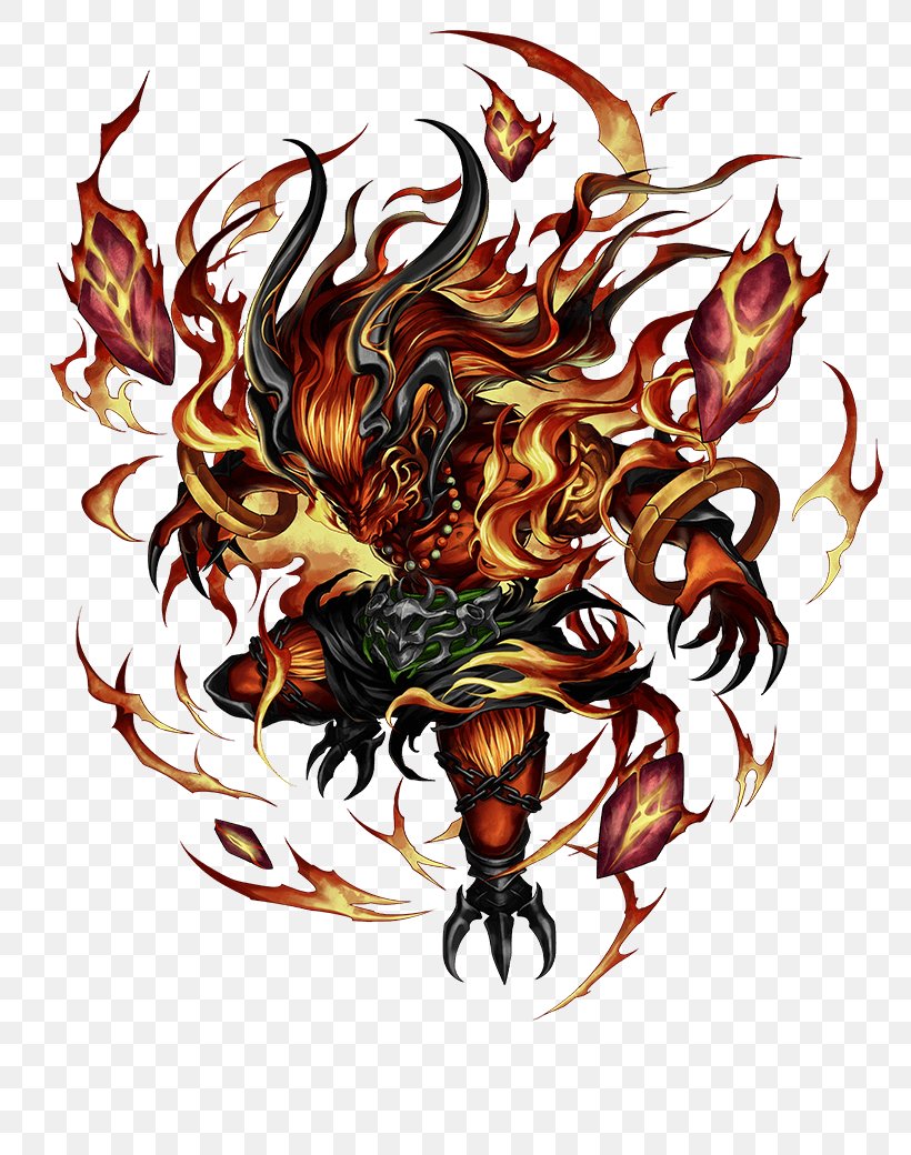 Final Fantasy: Brave Exvius Ifrit Final Fantasy XIII Brave Frontier, PNG, 780x1040px, Final Fantasy Brave Exvius, Art, Brave Frontier, Demon, Dragon Download Free