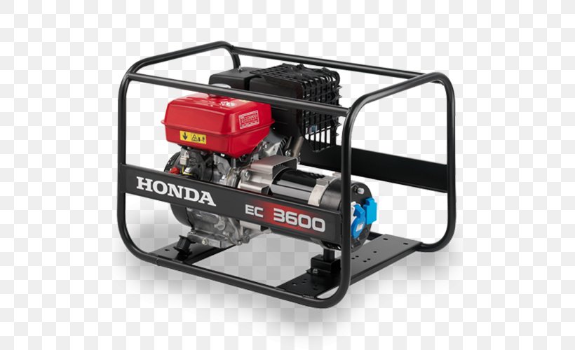 Honda Engine-generator Electric Generator Gasoline, PNG, 500x500px, Honda, Alternator, Ampere, Automotive Exterior, Compressor Download Free