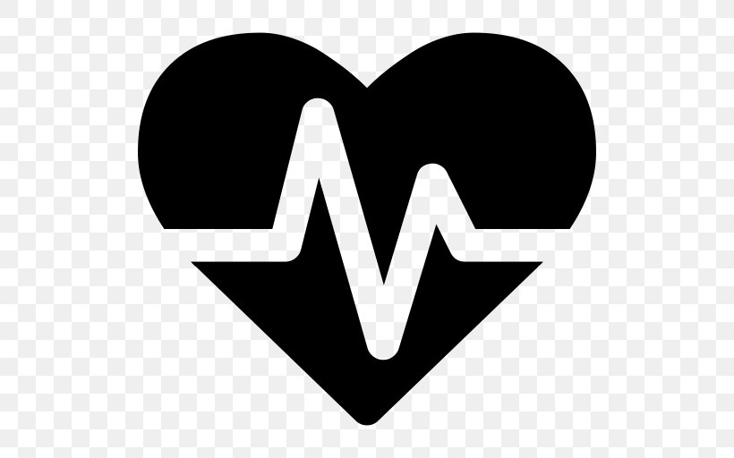 Pulse Heart Rate Electrocardiography Health Care, PNG, 512x512px, Pulse, Black And White, Brand, Electrocardiography, Font Awesome Download Free