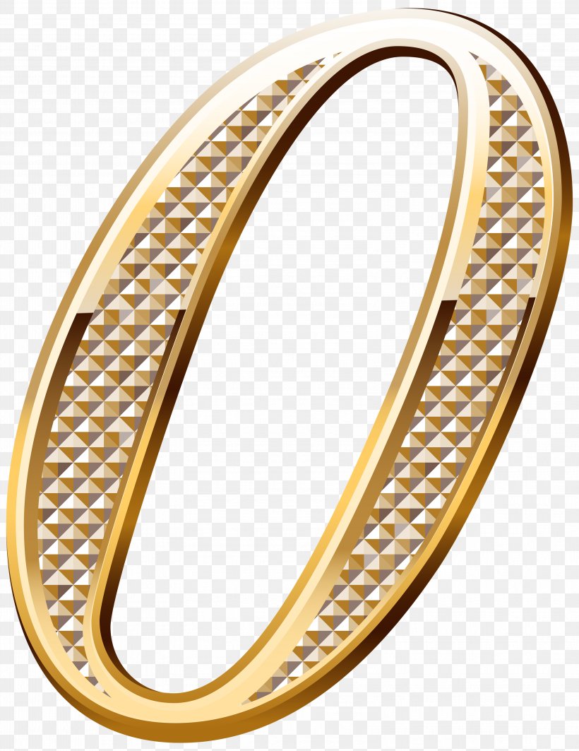 Gold Deco Number Zero Clipart Image, PNG, 3152x4088px, Number, Art Deco, Bangle, Bling Bling, Body Jewelry Download Free