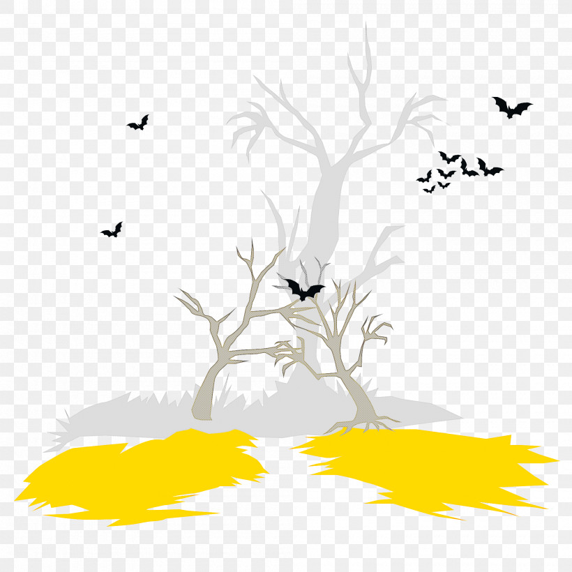 Halloween, PNG, 2000x2000px, Halloween, Birds, Flora, Flower, Leaf Download Free