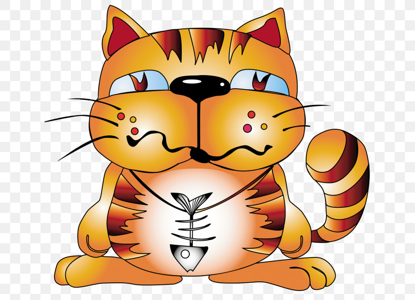 Orange, PNG, 670x592px, Cartoon, Cat, Orange, Small To Mediumsized Cats, Snout Download Free