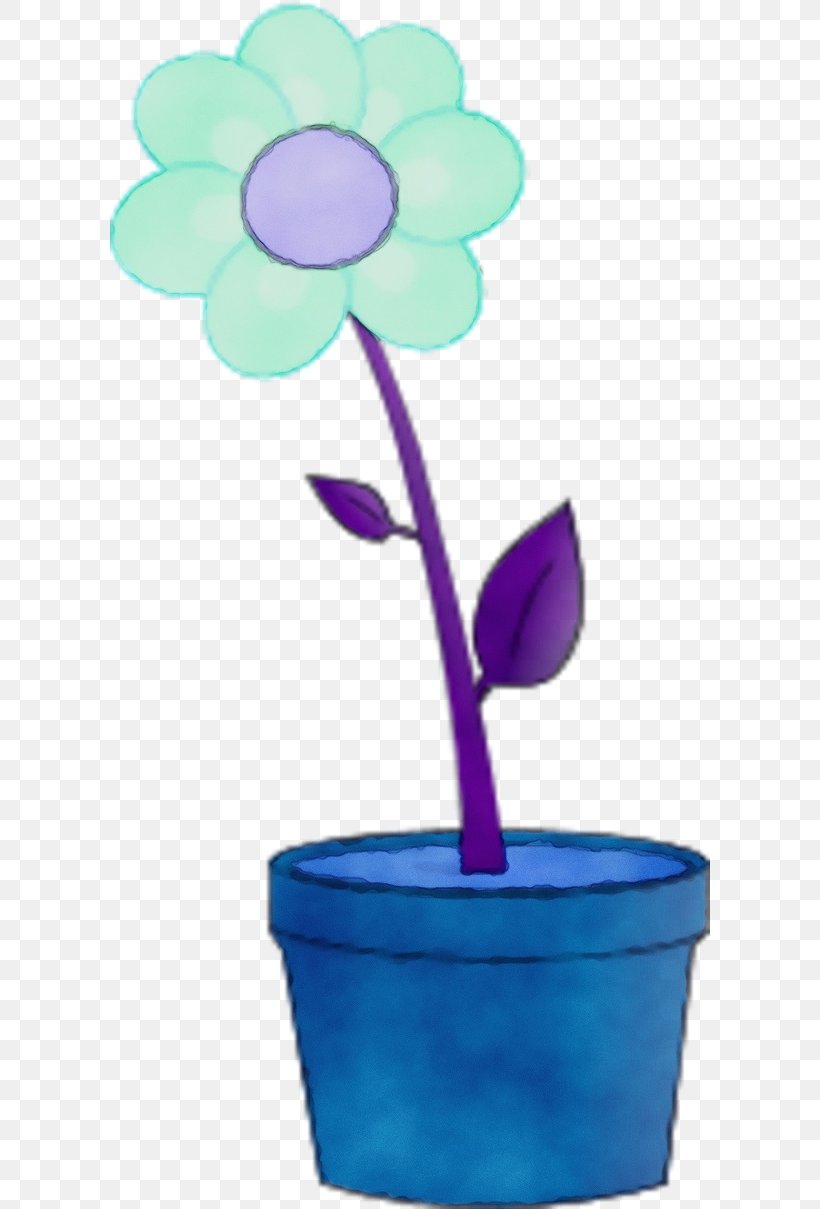 Purple Violet Flowerpot Clip Art Flower, PNG, 600x1209px, Watercolor, Flower, Flowerpot, Paint, Petal Download Free