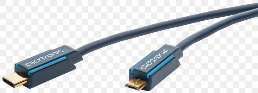 Electrical Cable Micro-USB USB-C USB 3.0, PNG, 3000x1090px, Electrical Cable, Adapter, Cable, Data Transfer Cable, Dvi Cable Download Free