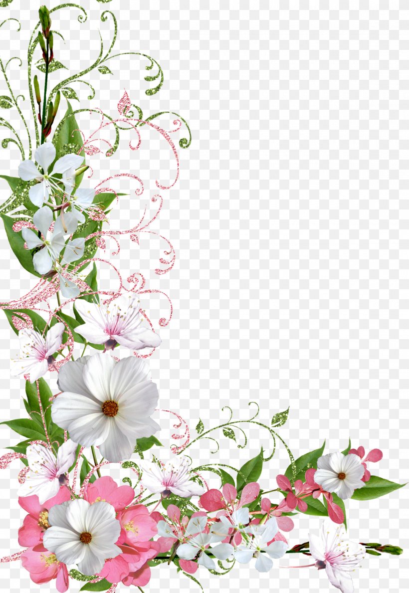 Border Flowers Clip Art, PNG, 1140x1654px, Border Flowers, Alpha Compositing, Blossom, Branch, Color Download Free