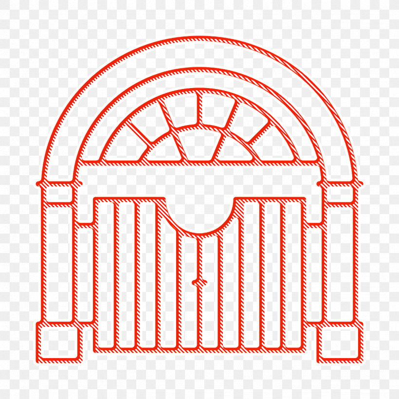 Big Gate Icon City Places Icon Mansion Icon, PNG, 1228x1228px, City Places Icon, Atlantico, Building, Fence, Gate Download Free