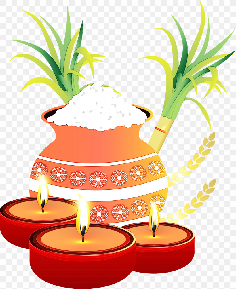 Flower Flowerpot Tree Fruit, PNG, 2448x3000px, Pongal, Flower, Flowerpot, Fruit, Paint Download Free