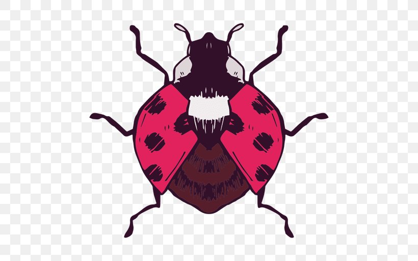 Ladybird Beetle T-shirt Vector Graphics Butterfly, PNG, 512x512px, Ladybird Beetle, Arthropod, Beetle, Butterfly, Crew Neck Download Free