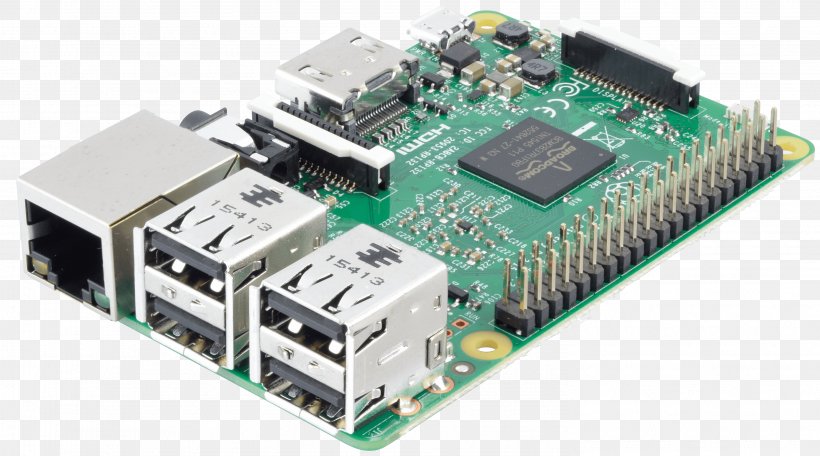 Raspberry Pi 3 Single-board Computer Linux, PNG, 2953x1645px, Raspberry Pi, Central Processing Unit, Circuit Component, Computer, Computer Component Download Free