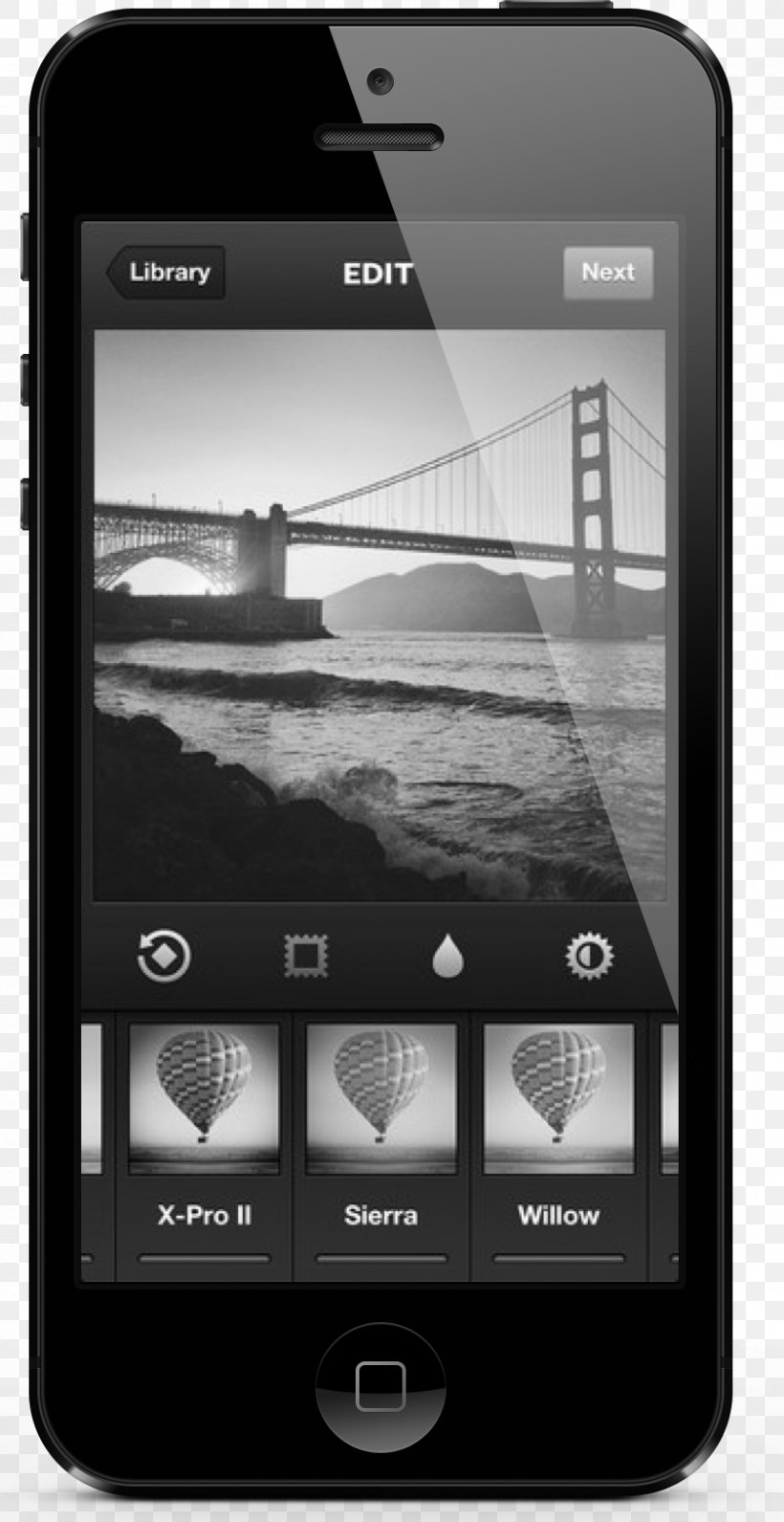 Application Software Mobile App Photograph Picture Editor Social Media, PNG, 840x1630px, Picture Editor, App Store, Black And White, Cellular Network, Communication Device Download Free