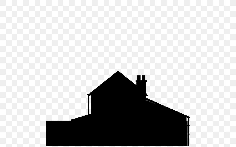 Black House Roof Line Silhouette, PNG, 512x512px, Black, Black And White, Black M, Facade, Home Download Free