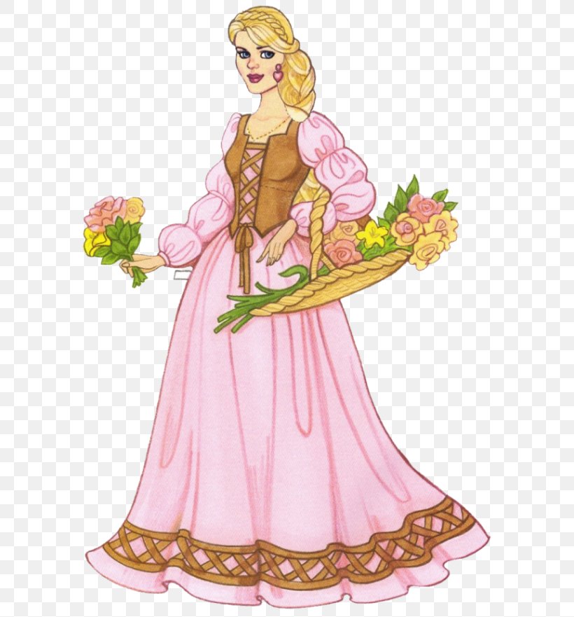 Gown Robe Paper Dress, PNG, 598x881px, Watercolor, Cartoon, Flower, Frame, Heart Download Free
