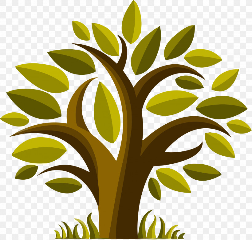 Leaf Green Tree Plant Plant Stem, PNG, 3000x2857px, Tu Bishvat Tree, Abstract Tree, Branch, Cartoon Tree, Flower Download Free