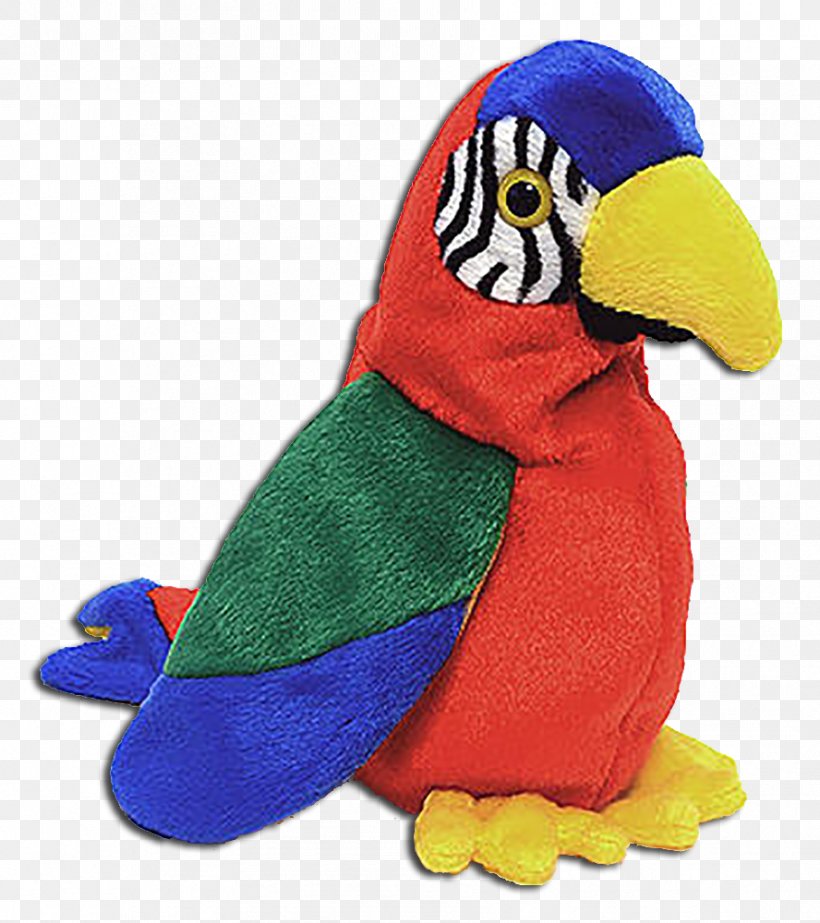 Stuffed Animals & Cuddly Toys Macaw Parrot Beanie Babies Ty Inc., PNG, 888x1000px, Stuffed Animals Cuddly Toys, Beak, Beanie, Beanie Babies, Bird Download Free
