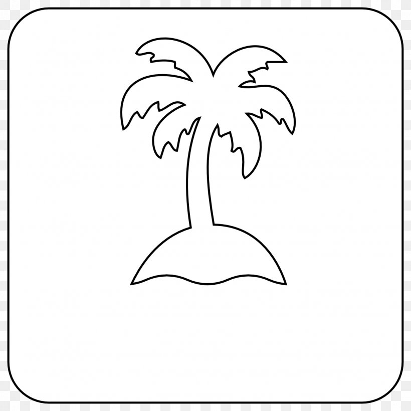 Black And White Drawing Tree Line Art Clip Art, PNG, 1331x1331px, Black And White, Arecaceae, Art, Drawing, Leaf Download Free